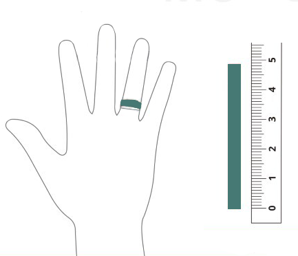 como medir o dedo